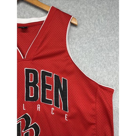 Big Ben Wallace 3 Vintage #3 Detroit Pistons Red Mesh Basketball Jersey (XL) - Picture 7 of 12